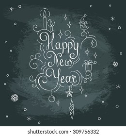 hand drawn new year illustration