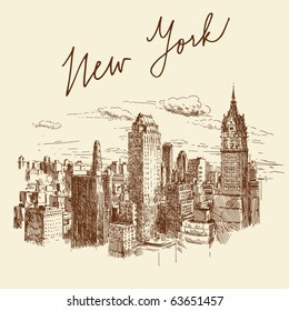 hand drawn new york