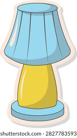 Hand Drawn Nightlight Tidur Element. Vector Illustration.