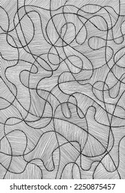 Hand Drawn Non-seamless Vector Background, Abstract Textured Illustration