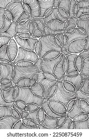 Hand Drawn Non-seamless Vector Background, Abstract Textured Illustration