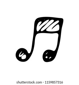 Hand Drawn note doodle. Sketch style icon. Decoration element. Isolated on white background. Flat design. Vector illustration.