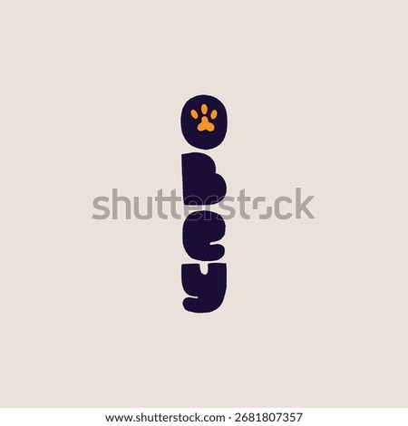 Hand Drawn OBEY Text Illustration
