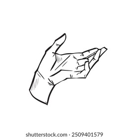 Ilustrações de objetos desenhadas à mão no estilo de esboço