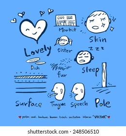 Hand drawn object sketch - vector illustration 