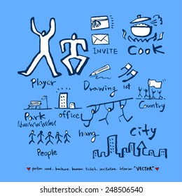 Hand drawn object sketch - vector illustration 