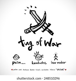 Hand drawn object sketch - vector illustration