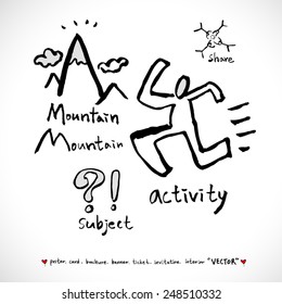 Hand drawn object sketch - vector illustration