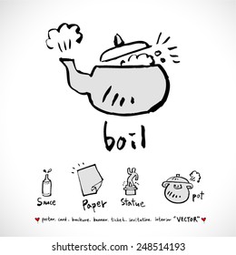 Hand drawn object sketch - vector illustration  