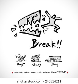 Hand drawn object sketch - vector illustration  