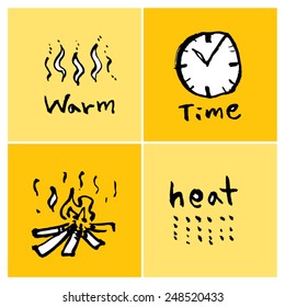 Hand drawn object sketch - vector illustration 