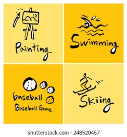 Hand drawn object sketch - vector illustration 