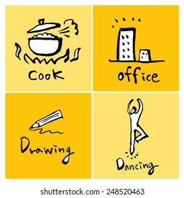 Hand drawn object sketch - vector illustration 