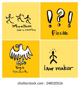 Hand drawn object sketch - vector illustration 