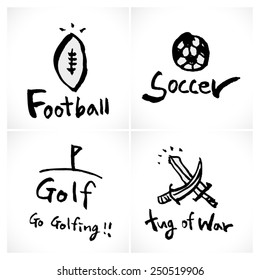 Hand drawn object sketch - vector illustration 