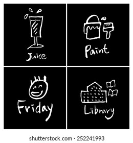 Hand drawn object sketch - vector illustration