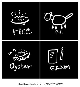 Hand drawn object sketch - vector illustration