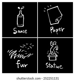 Hand drawn object sketch - vector illustration 