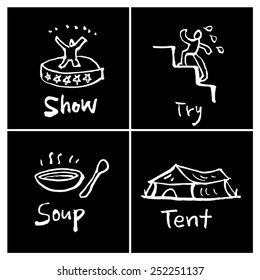 Hand drawn object sketch - vector illustration 