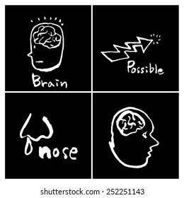 Hand drawn object sketch - vector illustration 