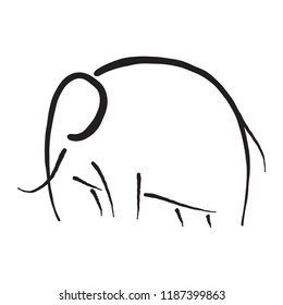 Hand drawn octopus. Doodle design. Cartoon illustration.