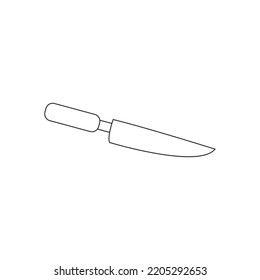 Hand drawn OktoberFest knife Outline is suitable for elements of an invitation design, celebration, social media, website design needs and others. vector illustration. ep 10
