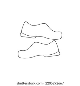 Hand drawn OktoberFest shoes Outline is suitable for elements of an invitation design, celebration, social media, website design needs and others. vector illustration. ep 10
