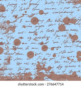 Hand drawn old font letter grungy background texture