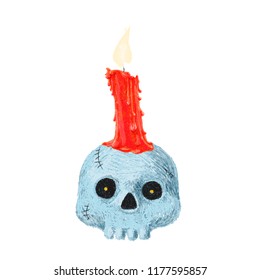 Hand drawn old witch hat isolated on white background. Pencil drawing. Scary Halloween collection. Vector illustration