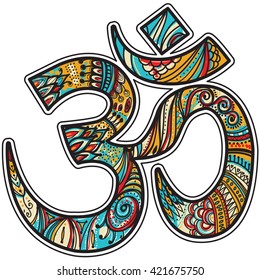 Hand drawn Om symbol