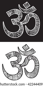 Hand drawn Om symbol