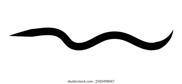 Hand drawn One line continuous wave abstract Squiggle line icon. vector illustration.
