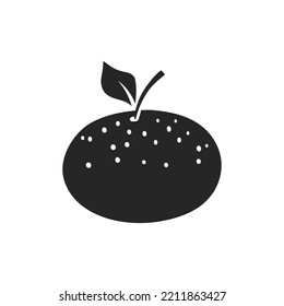 Ilustración del vector naranja dibujado por mano
