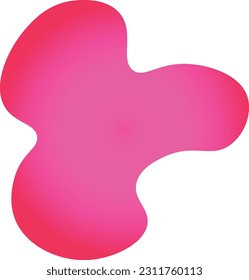 Formas de blobs irregulares orgánicas dibujadas a mano. Forma de vector de fluido abstracto amarillento editable.