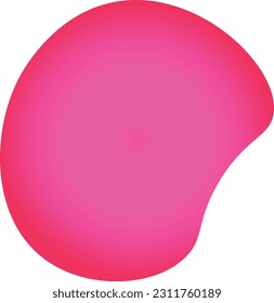 Handgezeichnete organische, unregelmäßige Bromformen. Gelbe bearbeitbare abstrakte Flüssigkeit, Vektorform.