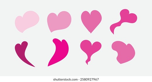 Hand drawn organic rectangle frames. Abstract doodle liquid shapes. Organic free flat blobs. Irregular fluid bubbles. Empty text box. Vector illustration isolated on white background.