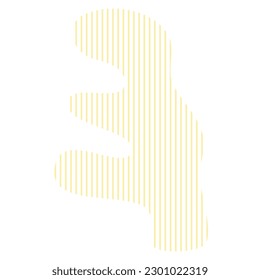 Hand Drawn Organic Shape elements on White Background 