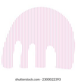 Hand Drawn Organic Shape stripe 