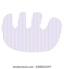 Hand Drawn Organic Shape stripe 
