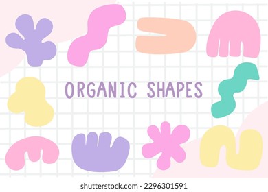 Hand Drawn Organic Shape Vector Design Collection 