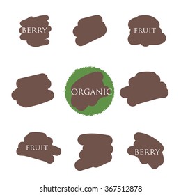 Hand drawn organic vector icons/