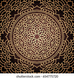 Hand drawn oriental ornamental ethnic lace background for t-shirt design, vintage card, party invitation, poster, fashion neckerchief, scarf, brochures, gift album, scrapbook etc