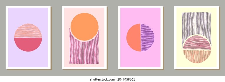 Hand drawn original canvas vector set. Watercolor stains patterns. Chinese style frames. Youth house decor layouts. Brush stroke elements.