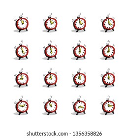 hand drawn original clock showing time