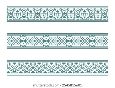 Bordas de ornamento desenhadas à mão arte