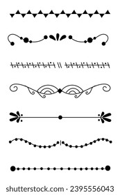 Hand drawn ornament divider collection	
