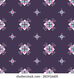 hand drawn ornament. seamless pattern