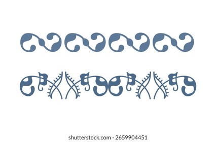 Hand drawn ornamental borders Collection