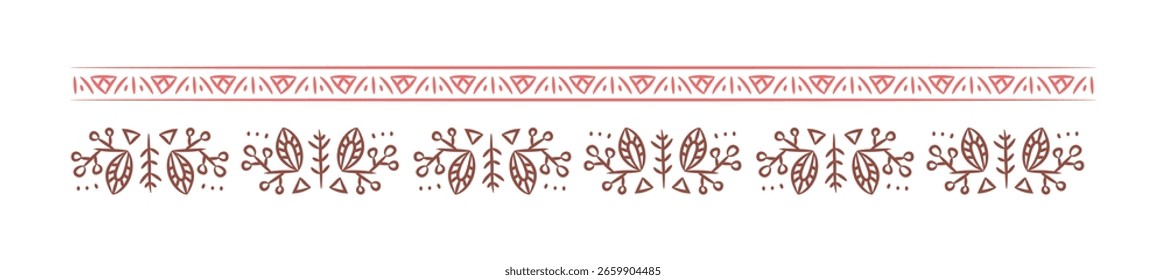Bordas ornamentais desenhadas à mão Coleção