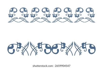 Bordas ornamentais desenhadas à mão Coleção